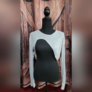 Dazy Longsleeve Large Crop Top